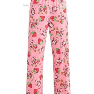 NWOTS Strawberry Shortcake Womens Pajamas Pants Size  L  Sleep Lounge
